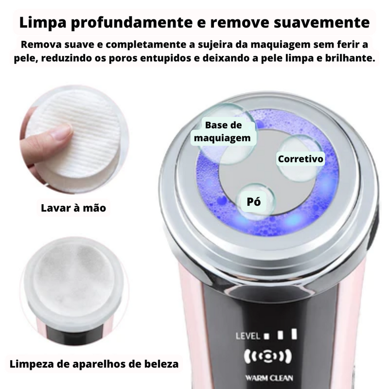 Massageador elétrico facial, rejuvenescedor da pele. Skin Care