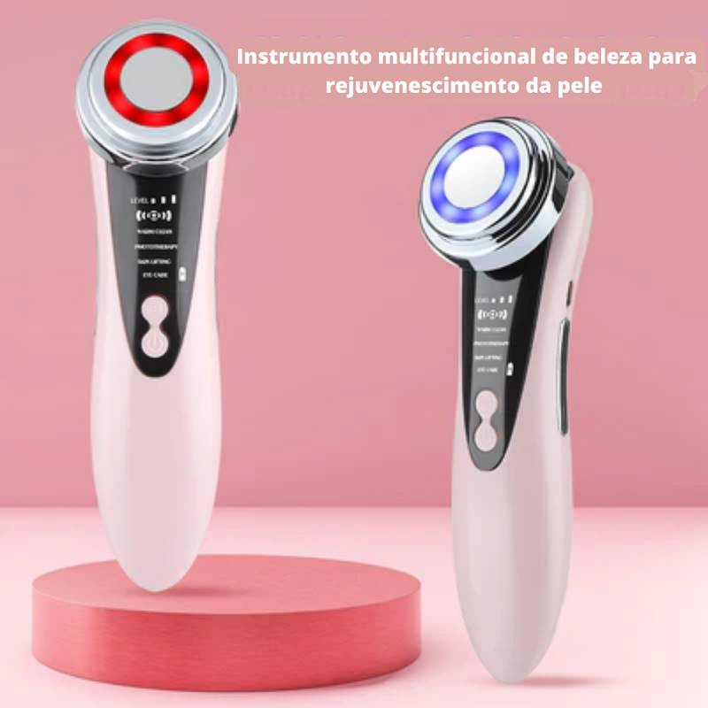 Massageador elétrico facial, rejuvenescedor da pele. Skin Care